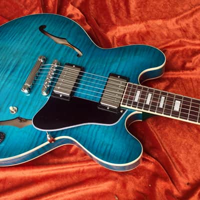 Gibson ES-335 Figured Ocean Water Perimeter * RARE Demo Model * image 2