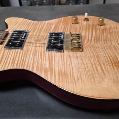 ESP Custom Shop Climax 1 of 100 Ever Made! AAA Flame 10 Top Singlecut Electric Guitar HH Piezo Special Limited Edition image 7