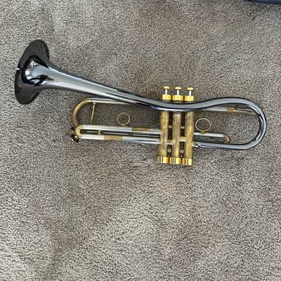 Carol Brass CTR-5280L-GLT(D)-Bb Alexis Baro trumpet 2021 - Gold Brass Black Nickel Bell image 3