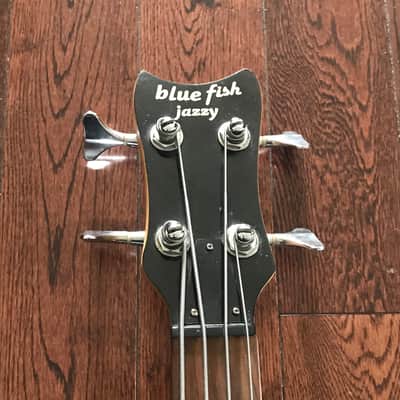 Goldfish Jazzy Blue Fish Lightweight Bass Guitar image 3