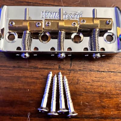 Wilkinson WTBS Chrome Short Telecaster bridge with compensated saddles image 1