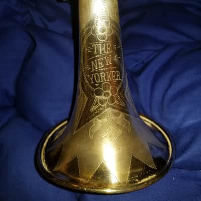 The New Yorker 1920's Silver Plated Trumpet Peashooter Perfect Project! new pics image 9