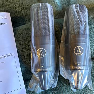 Audio-Technica AT4050 - Large Diaphragm Cardioid Multipattern Condenser Microphone PAIR FACTORY REFURBISHED image 1