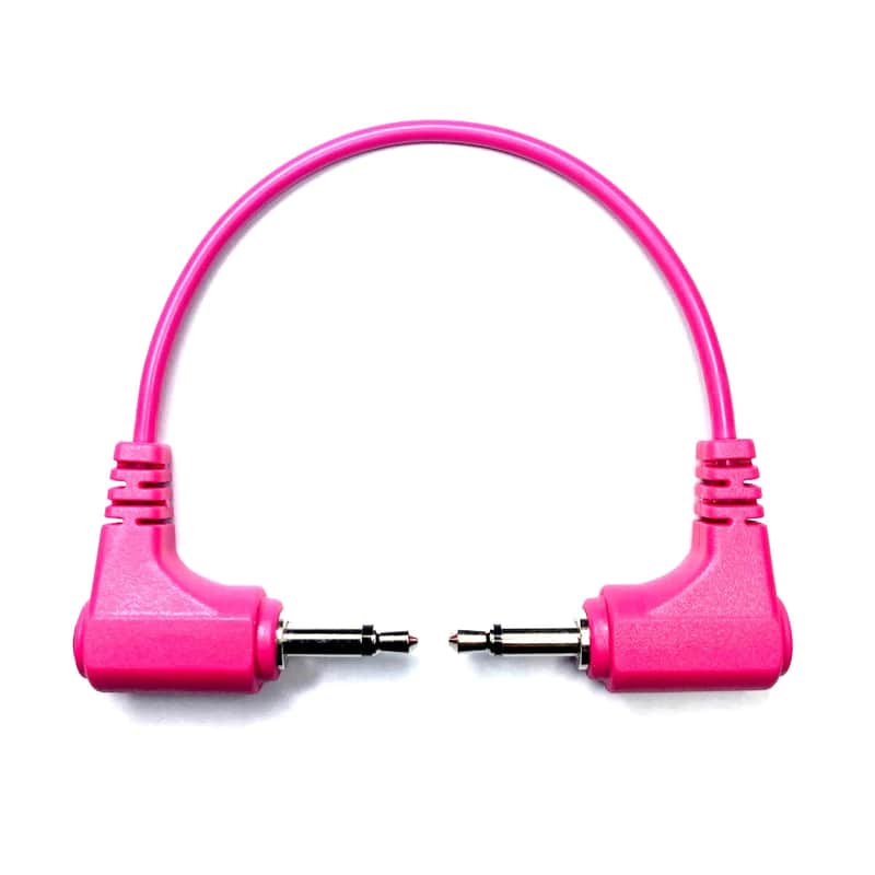 TENDRILS STAKKAS RIGHT ANGLE STACKABLE PATCH CABLE-MAGENTA / 15CM : BRAND NEW :  [DETROIT MODULAR] image 1