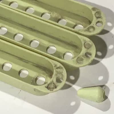 Vintage Spec 52mm Bold Mint Green Pickup Covers Strat Relic Fender Stratocaster image 7