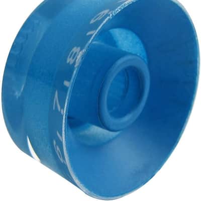 4pcs Blue Top Hat Guitar Knobs | Volume & Tone Speed Control Knob Set for Les Paul, LP-Style Electric Guitars | Split Shaft Replacement Parts Bild 2