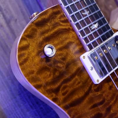 PRS McCarty 594SC Singlecut Wood Library 10-Top Korina & Brazilian Rosewood 2017 - Yellow Tiger image 10