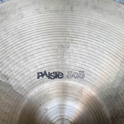 PAISTE 505 BLACK LABEL RIDE 20" image 3