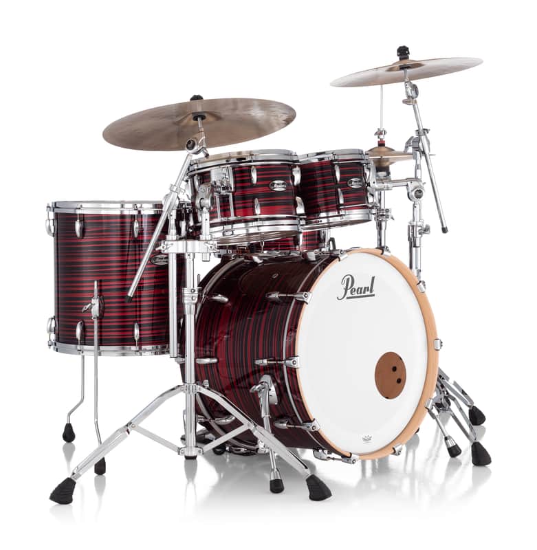 Pearl Masters Maple Red Oyster Swirl Lacquer 22x16", 10x7", 12x8", 16x16" 4pc Drums Shell Pack | Standard | MM6 | Auth Dealer image 1