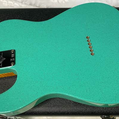 NEW! Fender Custom Shop Flamethrower Telecaster Custom - NOS - Modern Specs - Texas Special Pick-Ups - AAAA Flamed Neck - Seafoam Green Sparkle - Authorized Dealer - 7.6lbs - G07120 image 12