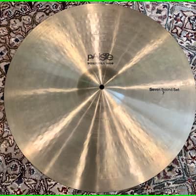 Paiste Formula 602 Seven Sound Set 7 20" Deep Ride from 1975 2353g (Who is E.C.??) image 2