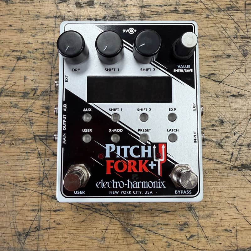 Used Electro Harmonix Pitch Fork + Plus Polyphonic Pitch Shift Guitar Pedal image 1