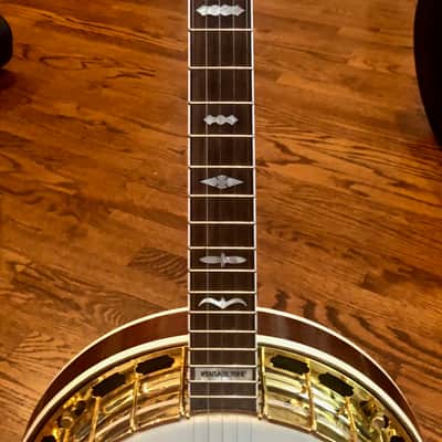 Tim Davis Banjos Mack Crowe Gold Engraved Bluegrass Banjo 2020 Mahogany image 3