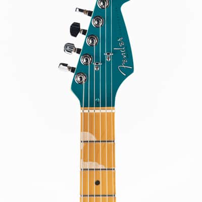 USED 1995 Fender American Standard Limited Edition Stratocaster Electric Guitar - Ocean Turquoise with Matching Headstock image 17