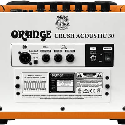 Orange Crush Acoustic 30 30-Watt 1x8 2-Channel Acoustic Combo Amplifier (Orange) image 4