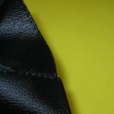 lightly used genuine BOSS vinyl pouch for FV300H, FV300L, and similar size size Boss pedals (NO pedal included) 1990s - Black Vinyl Exterior / Black Thin Canvas Interior image 23