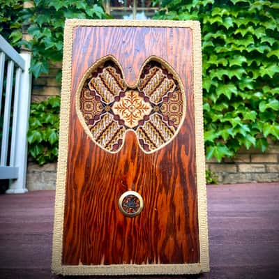 Rotary Connection  1x8 mini portable guitar speaker cab. Closed OR open back. Unique look. Vintage CTS 8” speaker. 8 ohms 25 watts. 2026 - Red Oak image 7