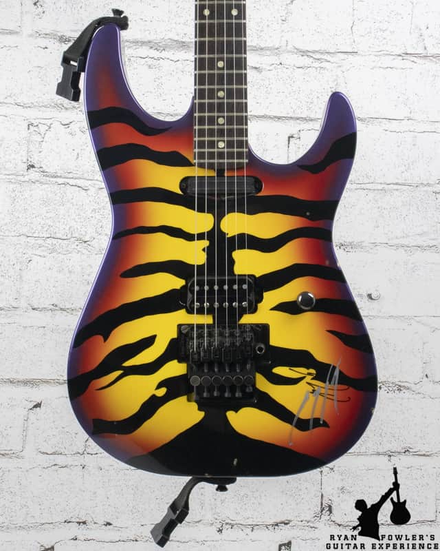 LAURENCE ARCHER TIGERTAILZ STRYPER まとめ売り 1990's ESP George Lynch Purple Tiger Sunburst w/ OHSC | Reverb