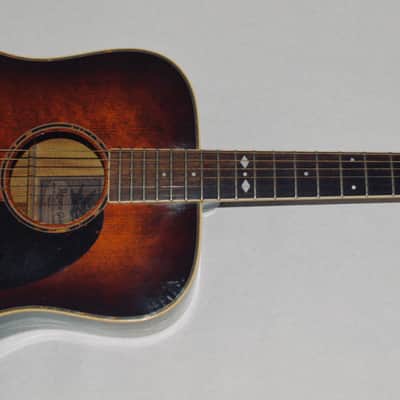 Alvarez Acoustic 5020 Sunburst Made in Japan Low Action 1980 image 2