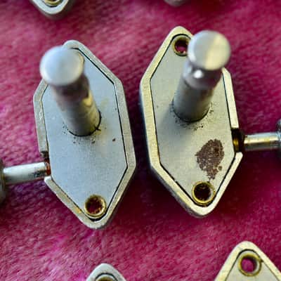 Vintage 1960s Gibson Nickel Waffleback Tuner Set - Tal Farlow, Martin Gibson Acoustic image 11