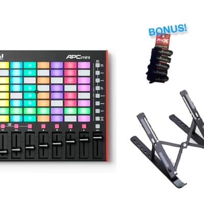 AKAI APC MINI 2 Ableton Clip Launch Controller w/ RGB Pads + Compact Stand