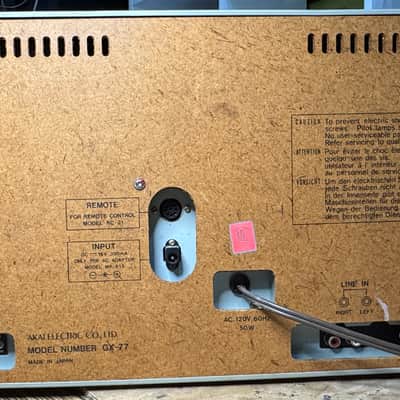 Akai GX-77 Reel to Reel Tape Deck – Serviced, New Belts, Working, AS-IS image 15