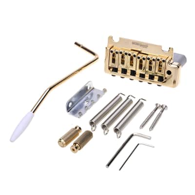 Wilkinson 52.5mm(2-1/16 inch) Full Block ST Guitar Tremolo Bridge 2-Point Fits MIM USA STRATS Gold image 2