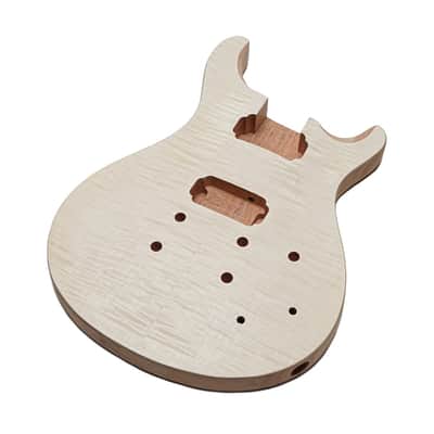 Solo PRK-1 DIY Electric Guitar Kit With Carved Body &amp; Flame Maple Top image 3