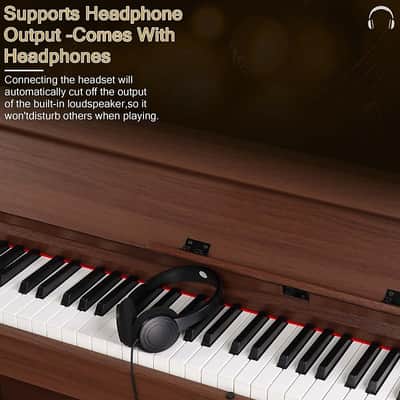 Glarry 88-Key Home Fully Weighted Hammer-action Keybed Digital Piano image 19