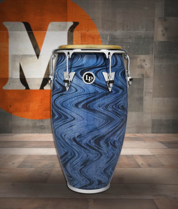 Latin Percussion LP J Madera CCII 12 1/2" Tumba Blue Swirl (LPL552X-JM) image 1