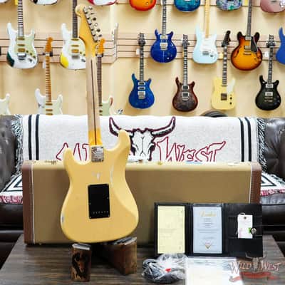 Fender Custom Shop Limited Edition 70th Anniversary 1954 Stratocaster Relic Nocaster Blonde with Black Pickguard 7.55 LBS image 10