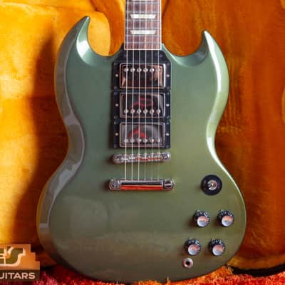 GC EXCLUSIVE! Gibson Custom Shop SG Standard Fat Neck 3-Pickup 2020 - Antique Metallic Teal image 1