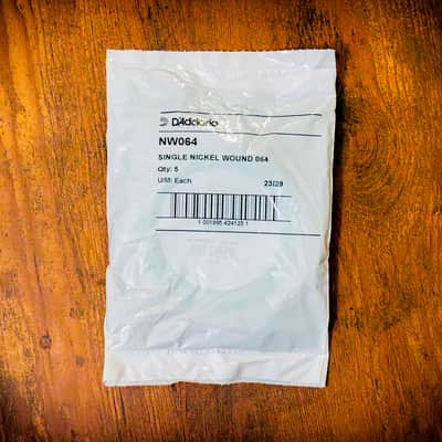 SET of 10 - D'Addario NW064 Nickel Wound Single Electric Guitar Strings, .064 (Brand New/Sealed) image 5