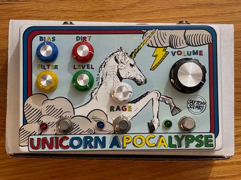 Sketchy Sounds Unicorn Apocalypse Fuzz/Distortion Guitar Pedal image 1