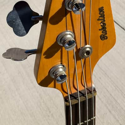 Robertson P Bass Neck-thru Japan Brass Nut 1970s MIJ image 13