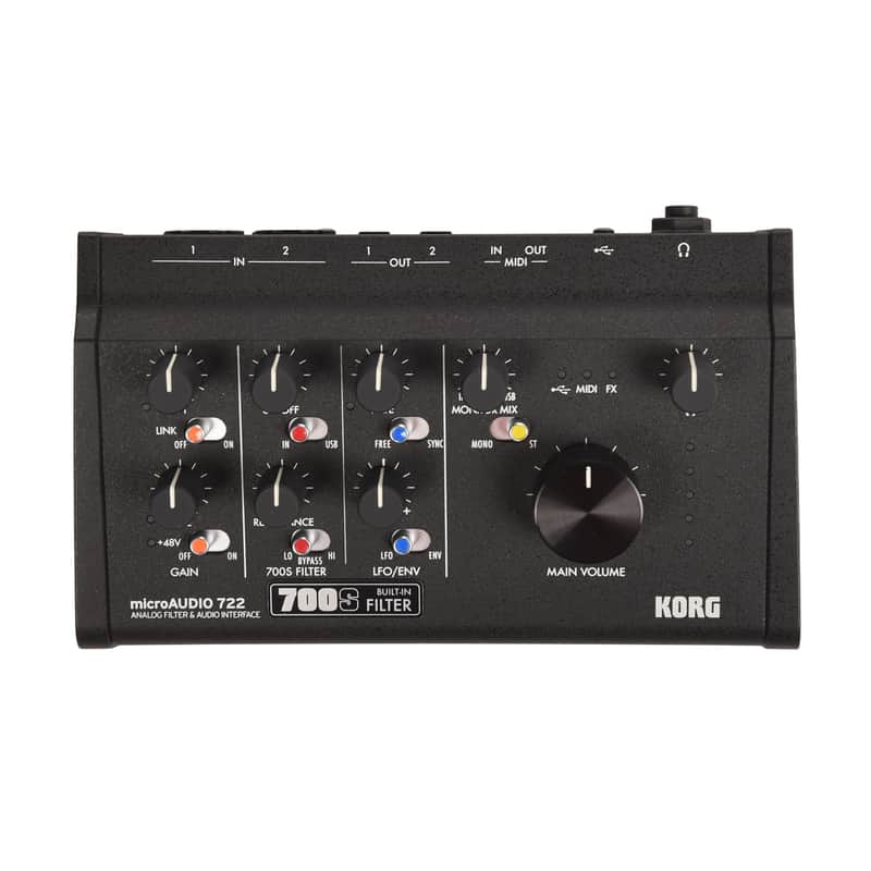 Korg microAUDIO 722 2x2 USB-C Audio Interface w/Analog Filter image 1