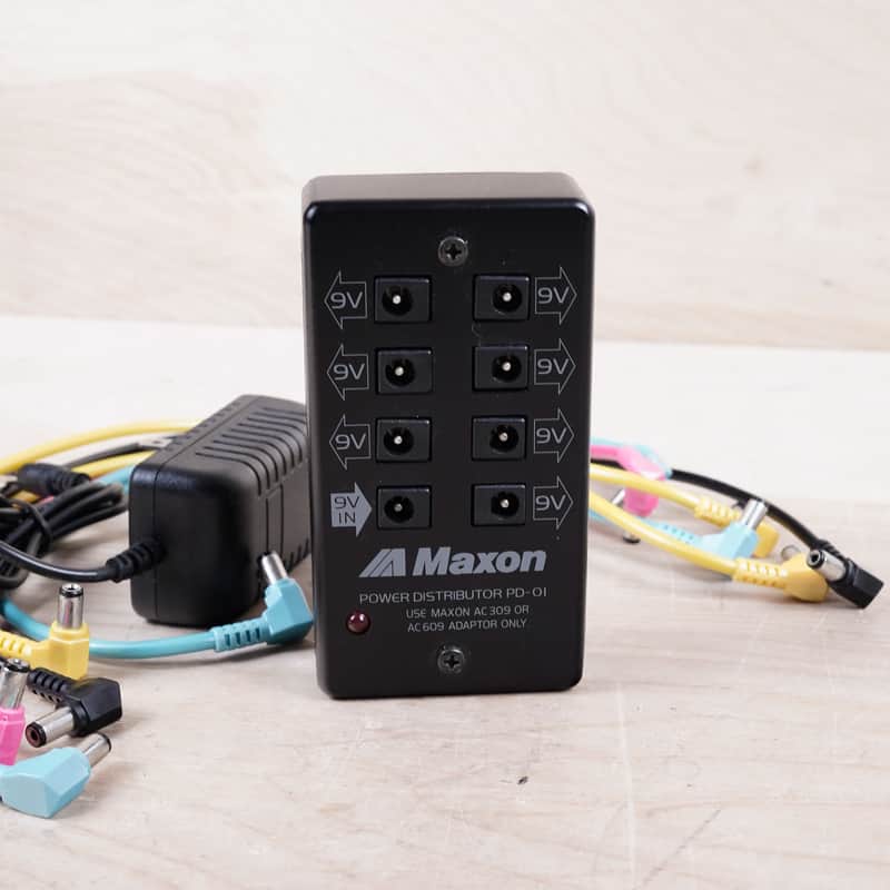 Maxon  PD-01 Power Distributer Supply Made in Japan MIJ w/ 7 Cables image 1