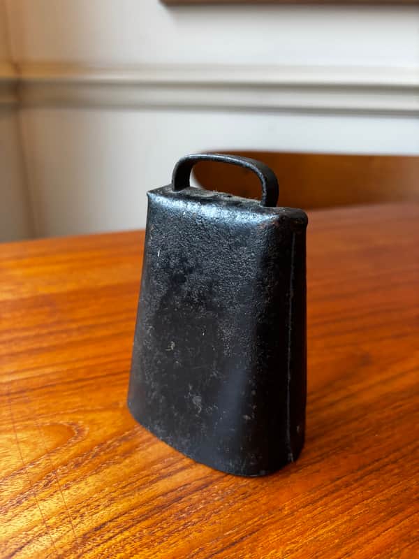 Vintage 1900s 4" Steel Cowbell Unmarked - See Video! image 1