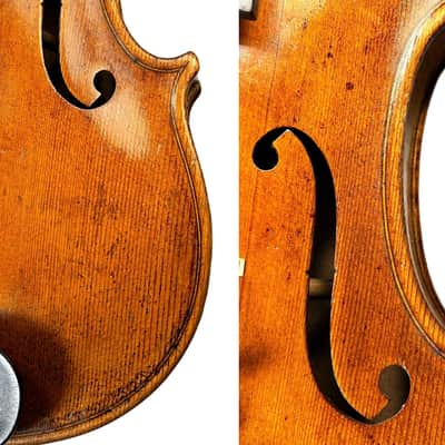 Vintage/Antique/Authentic 4/4 Labelled Violin Francesco Ruggeri+Case 小提 小提琴 ヴァイオリン Beautiful Flamed Maple,Powerful Tone,Fully Set Up-Videos image 5