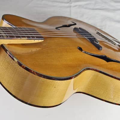 EXTREMELY RARE Vintage HOPF Original Acoustic Archtop Guitar, by GUSTAV GLASSL,  w/Cutaway, Soft Case image 17