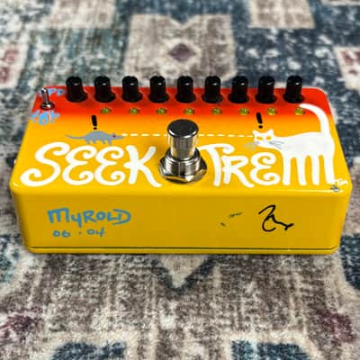Zvex Seek Trem 10th Anniversary Hand Painted Tremolo Guitar Effect Pedal W/ Original Box! image 3