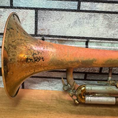 Antoine Courtois Brevete Trumpet Natural Relic with Case image 16