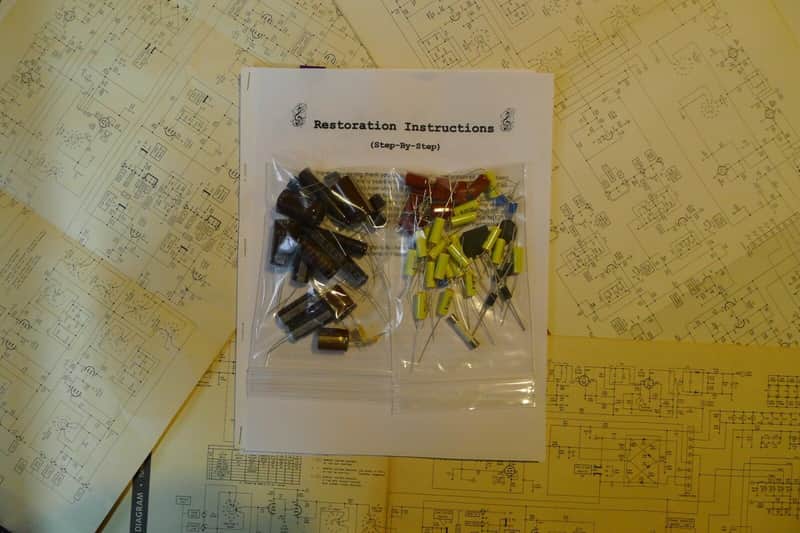 Sansui SP-220 restoration kit filter capacitor repair rebuild fix image 1