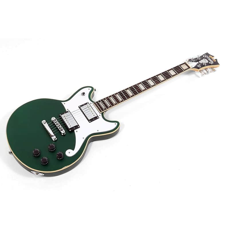 D'Angelico Premier Series Brighton Electric Guitar Regular Sherwood Green image 1