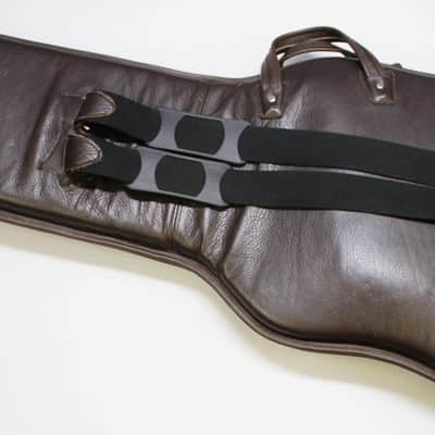 Levy's Premium Leather Bass Gigbag - Dark Brown **Amazing Quality** image 5
