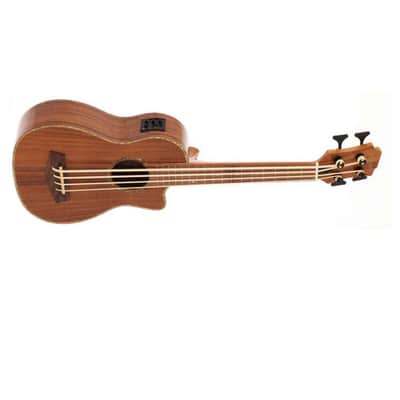 Denver DUKEBA-ACACIA Fretless Bass Ukulele with Gig Bag image 2