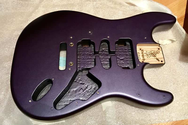 Warmoth Stratocaster body - feather weight - Purple Frost | Reverb