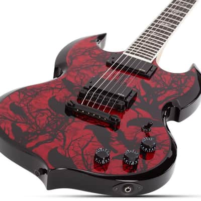 Wylde Audio Barbarian Blood Raven 6-String Electric Guitar image 2
