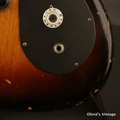 Silvertone/Teisco "Flea" Bass 1960s Sunburst image 5