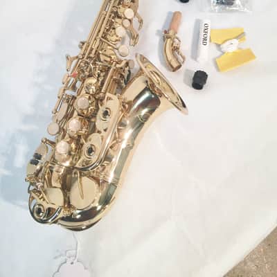 Musikwerks Curved Bb Soprano Saxophone in Gold Lacquer-New-w/Case and Extras! image 1